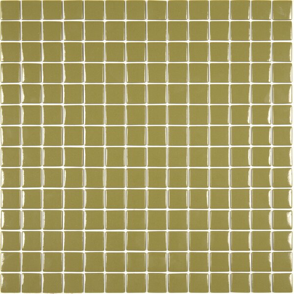 Hisbalit Skleněná mozaika zelená Mozaika 337B MAT 2,5x2,5 2,5x2,5 (33,33x33,33) cm - 25337BMH