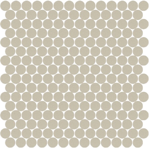 Hisbalit Skleněná mozaika šedá Mozaika 325A SATINATO kolečka prům. 2,2 (33,33x33,33) cm - KOL325ALH