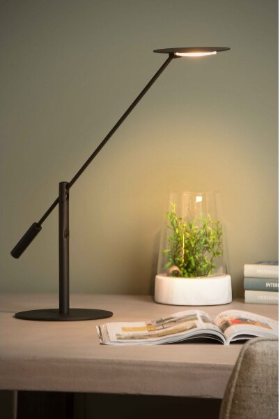Lucide 19666/09/30 - LED Stmívatelná stolní lampa ANSELMO LED/9W/230V černá