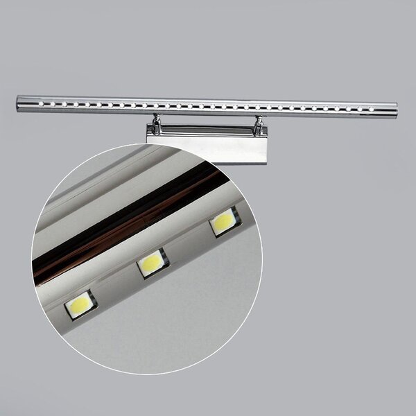 Rea - Toolight LED koupelnové svítidlo nad zrcadlo 7W 55CM APP362-1W, chrom, OSW-08428