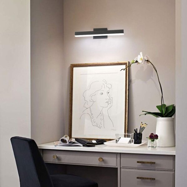 Toolight Nástěnné svítidlo LED 12W 50CM APP373-1W - černé