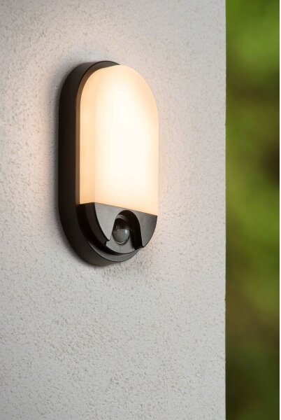 Lucide 22864/10/30 - LED Venkovní svítidlo se senzorem HUPS LED/10W/230V IP54