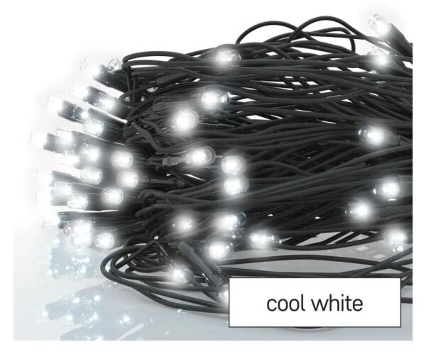 LED Venkovní vánoční řetěz 160xLED/2x1,5m IP44 studená bílá