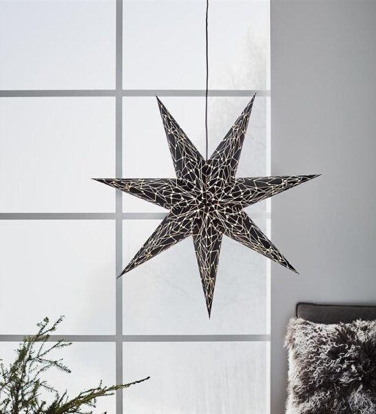 Markslöjd 704877 - Vánoční dekorace KARLA 1xE14/25W/230V černá 75 cm