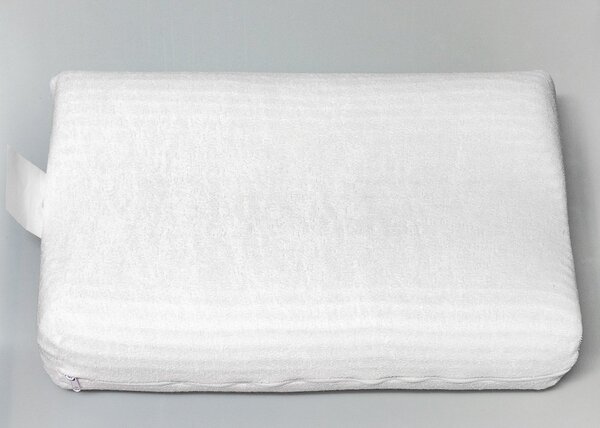 4sleep Polštář anatomický FYZIOLOGICKÝ ze zdravotní termoplastické líné pěny, 50x30x10/8cm, se zipem