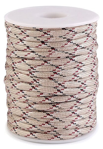 Textil Soldán Šňůrka padáková 310230/11, přírodní hnědá, průměr 4mm (šňůra na metry)
