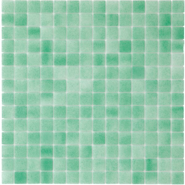 Hisbalit Skleněná mozaika zelená Mozaika TIRRENO 2,5x2,5 (33,3x33,3) cm - 25TIRRLH