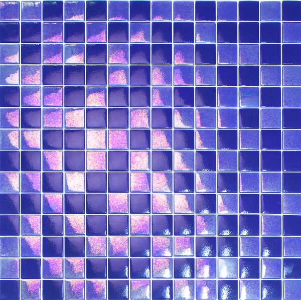 Hisbalit Skleněná mozaika modrá Mozaika MALTA 2,5x2,5 (33,3x33,3) cm - 25MALTLH
