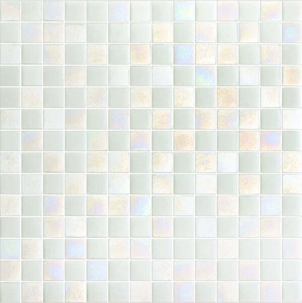 Hisbalit Skleněná mozaika bílá Mozaika IBIZA 2,5x2,5 (33,3x33,3) cm - 25IBIZLH