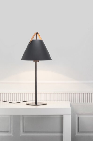 DFTP by Nordlux - Stolní lampa STRAP 1xE27/40W/230V černá