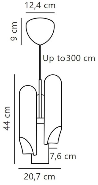 DFTP by Nordlux - Lustr na lanku ROCHELLE 3xGU10/15W/230V