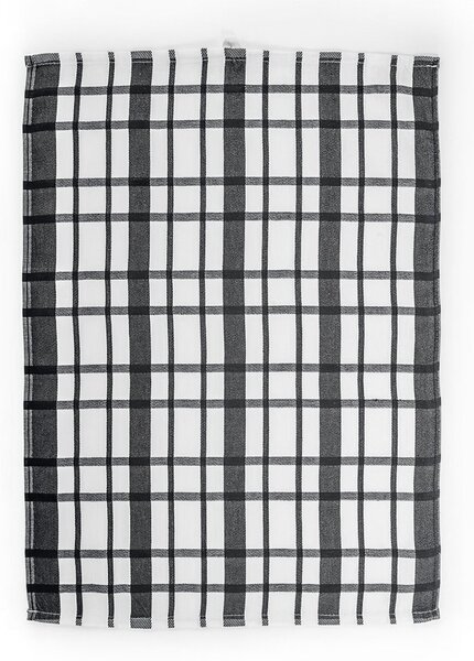 Etex kuchyňské utěrky EGYPTSKÁ BAVLNA U03 extra kvalita, šedé káro, 3 kusy, 50x70cm