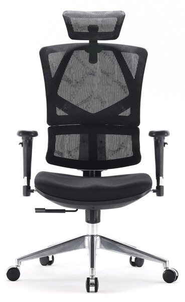 Kancelářská židle SIHOSEAT M90D ALU PDH s područkami nosnost 150 kg, záruka 3 roky