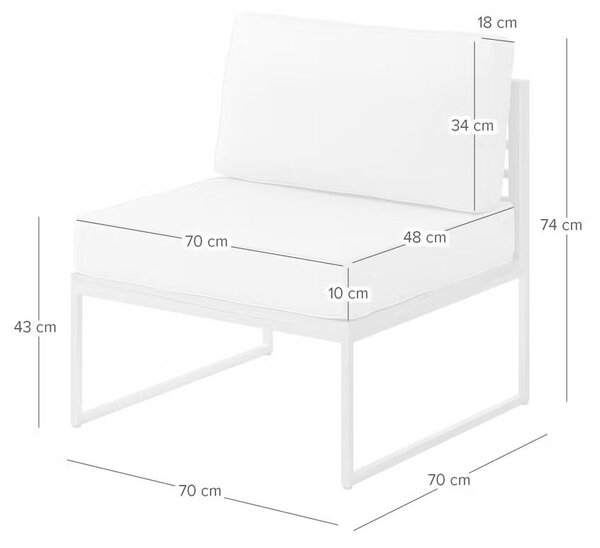 KŘESLO NA TERASU, dřevo, textil Ambia Garden - Online Only zahradní nábytek, Online Only