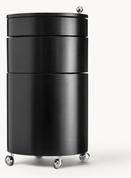 Kulatá skříňka na kolečkách Barboy, design Verner Panton