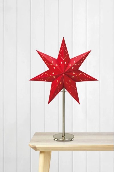 Markslöjd 705544 - Vánoční dekorace SATURNUS 1xE14/25W/230V 35 cm červená