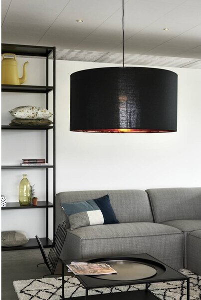 LA 1000580 FENDA stínidlo světla černé/měď Ø70cm - BIG WHITE (SLV)