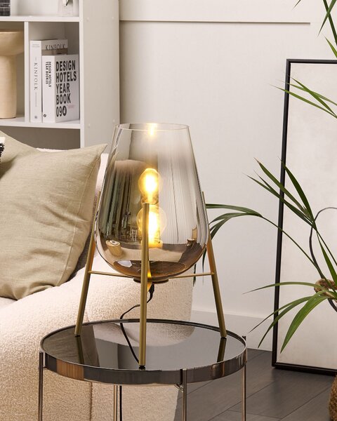 Stolní lampa MENA Kov Zlatá