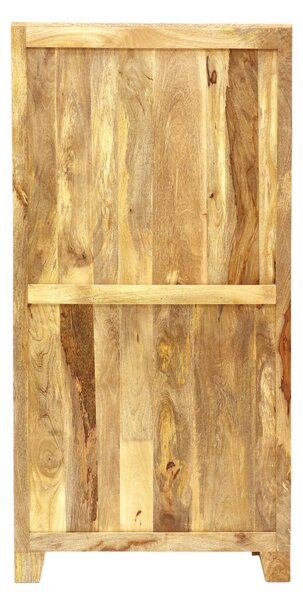 Knihovna do obýváku 90x180x35 z masivního dřeva mango