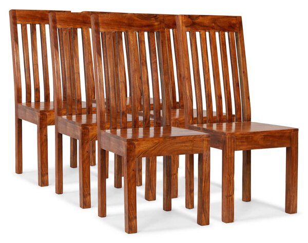 Jídelní židle 6 ks masiv sheeshamový povrch moderní styl