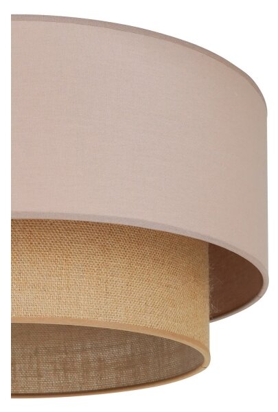 Duolla - Stropní svítidlo BOHO 1xE27/15W/230V pr. 45 cm béžová/hnědá