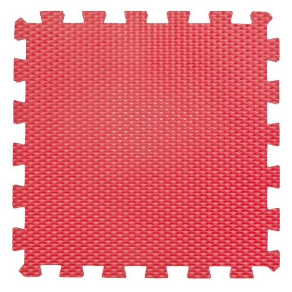 Základní puzzle díl MINIDECKFLOOR pro vytvoření pěnové podlahy - Červená