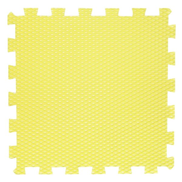 Základní puzzle díl MINIDECKFLOOR pro vytvoření pěnové podlahy - Žlutá