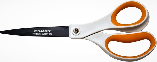 Krejčovské nůžky FISKARS TITANOVÉ 1004721, Non stick, s měkkou ergonomickou rukojetí, délka ostří 9.5cm, celková délka 21 cm