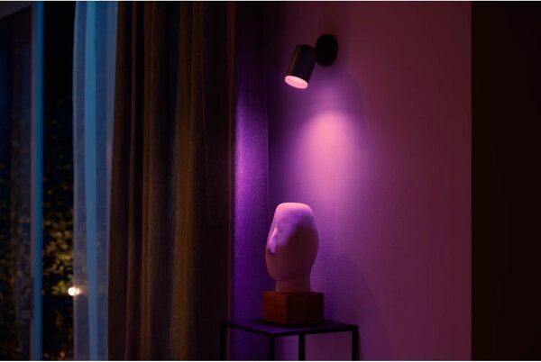 Philips - LED RGBW Stmívatelné bodové svítidlo Hue FUGATO 1xGU10/4,2W/230V černá