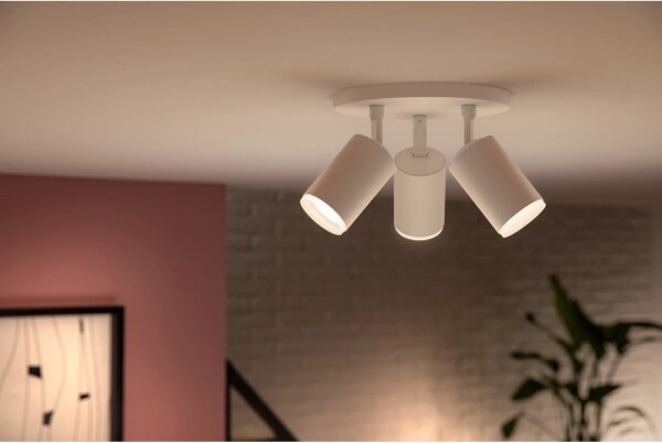 Philips - LED RGBW Stmívatelné bodové svítidlo Hue FUGATO 3xGU10/4,2W/230V bílá