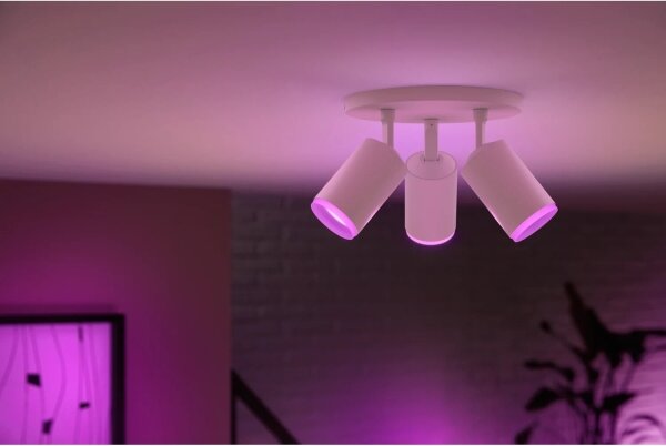Philips - LED RGBW Stmívatelné bodové svítidlo Hue FUGATO 3xGU10/4,2W/230V bílá