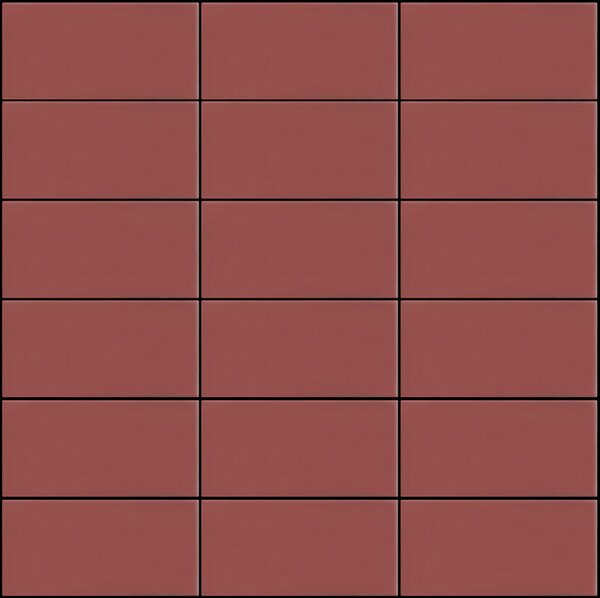 APPIANI Keramická mozaika červená Mozaika 2014 FUOCO 50 5x10 (30x30) cm - SET2014