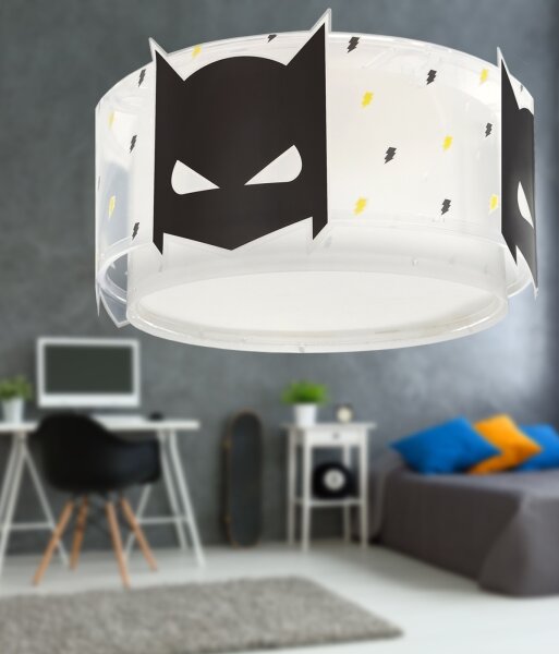 Dalber 61806 - Dětské stropní svítidlo DARK HERO 2xE27/15W/230V