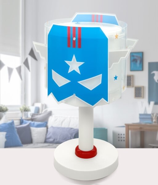 Dalber 61811N - LED Dětská lampička BLUE HERO 1xG4/4W/230V bílá/modrá