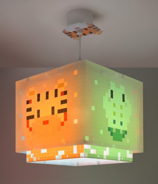 Dalber 63372 - Dětský lustr LITTLE PIXEL 1xE27/15W/230V