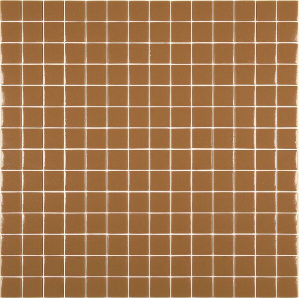 Hisbalit Skleněná mozaika hnědá Mozaika 212A LESK 2,5x2,5 2,5x2,5 (33,3x33,3) cm - 25212ALH