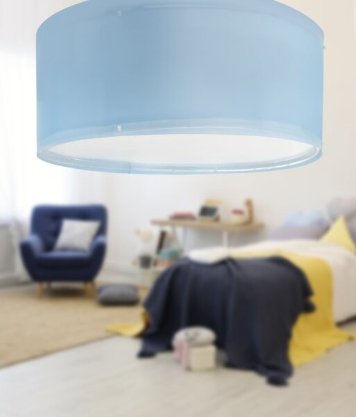 Dalber 42006T - Dětské stropní svítidlo COLOR LIGHT 2xE27/15W/230V modrá