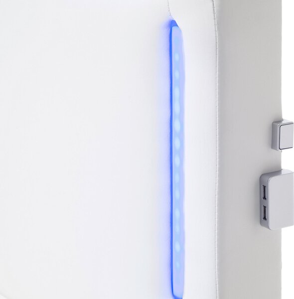 POSTEL BOXSPRING, 120/200 cm, bílá Xora - Jednolůžkové postele, Online Only