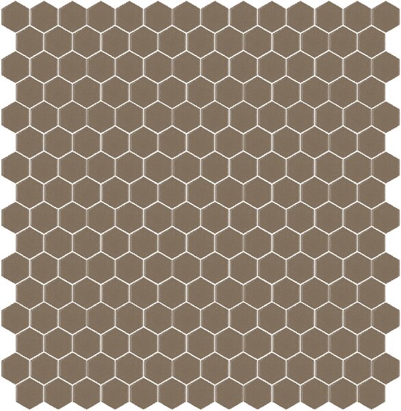 Hisbalit Obklad skleněná béžová Mozaika 323A SATINATO hexagony hexagony 2,3x2,6 (33,33x33,33) cm - HEX323ALH