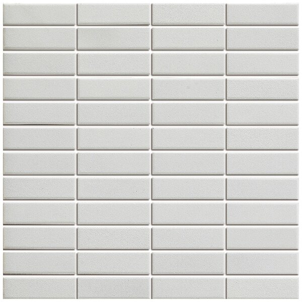 The Mosaic Factory Keramická mozaika bílá Mozaika 7 Super White 7,3x2,3 (30x30) cm - LO7310S