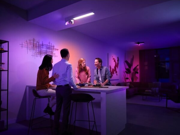 Philips-LED RGBW Stmívatelné bodové svítidlo Hue CENTRIS 3xGU10/4,2W + LED/11W
