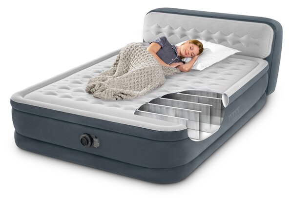 Intex Ultra Plush Queen 236 x 152 x 86 cm, nafukovací matrace s čelem