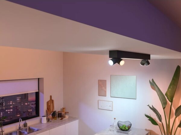 Philips-LED RGBW Stmívatelné bodové svítidlo Hue CENTRIS 4xGU10/4,2W + LED/11W