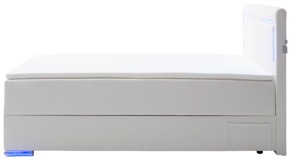 POSTEL BOXSPRING, 120/200 cm, bílá Xora - Jednolůžkové postele, Online Only
