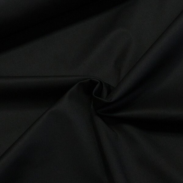 Směsový kepr elastický BRIGSTON ELASTIC BLACK, jednobarevný černý, 250g/m2, š.150cm (látka v metráži)