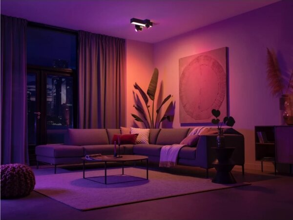 Philips-LED RGBW Stmívatelné bodové svítidlo Hue CENTRIS 3xGU10/4,2W + LED/11W
