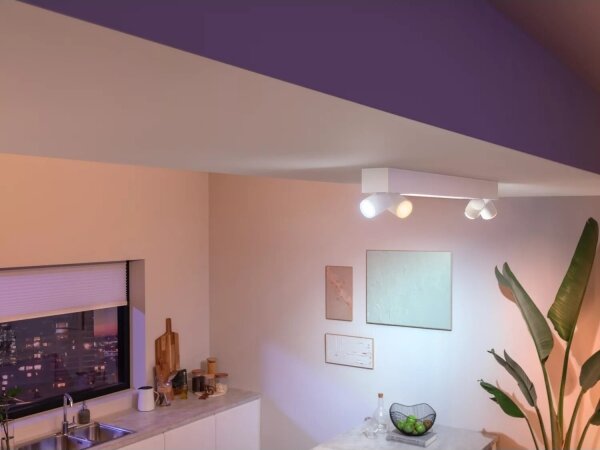 Philips-LED RGBW Stmívatelné bodové svítidlo Hue CENTRIS 4xGU10/4,2W + LED/11W