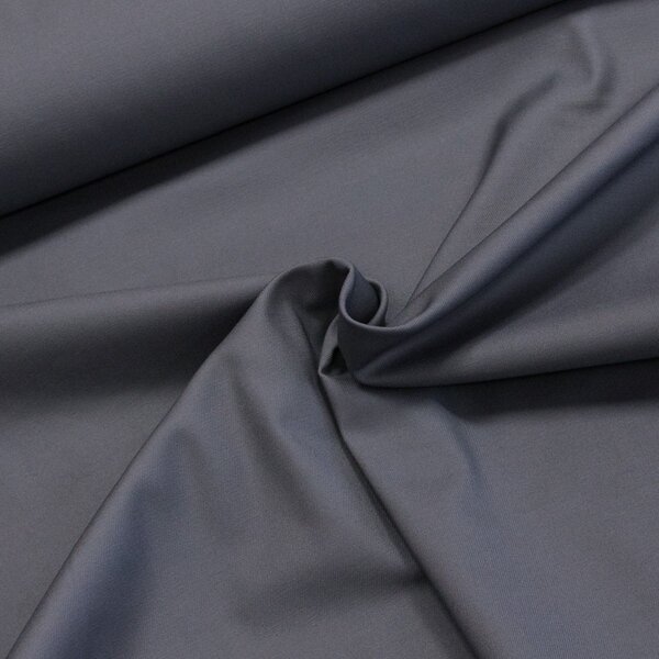 Směsový kepr elastický BRIGSTON ELASTIC MOLE GREY, jednobarevný tmavě šedý, 250g/m2, š.150cm (látka v metráži)
