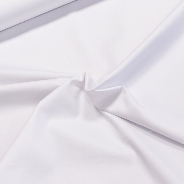 Směsový kepr elastický OLIMPIA ELASTIC WHITE, jednobarevný bílý, 165g/m2, š.150cm (látka v metráži)