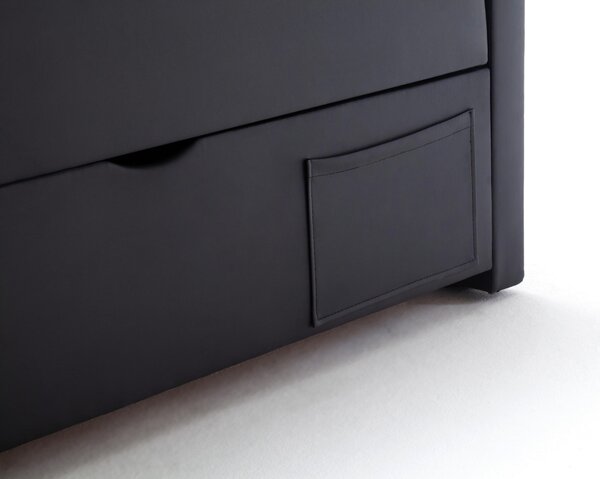 POSTEL BOXSPRING, 160/200 cm, černá Xora - Manželské postele, Online Only